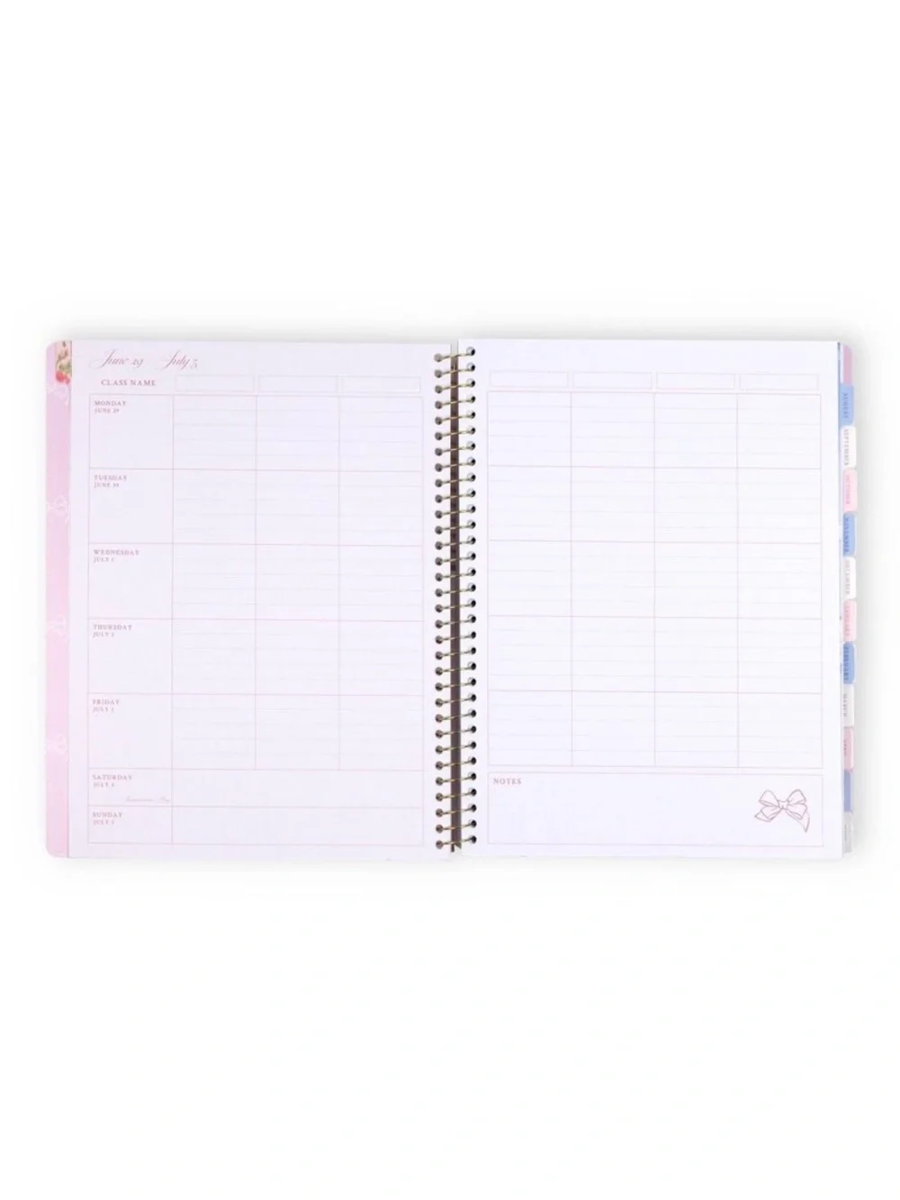 LoveShackFancy x Target Yoobi blooming heirloom planner